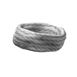 White Knitted Fluffy Winter Hat