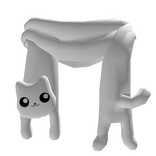 White Long Cat Scarf