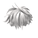 White Long Messy Hairstyle