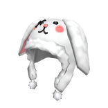 White Lovely Bunny Hat