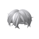 White Messy Bed Hair