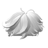 White Messy Fluffy Hair