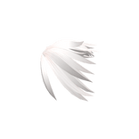 White Messy Hair Extension