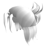 White Messy Manbun Updo