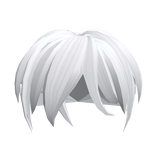 Messy Popular Boy Hair in White