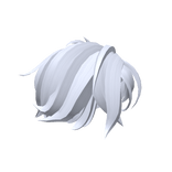 White Messy Side Part