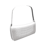 White Mini Faux Shoulder Bag