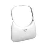 White Nylon Shoulder Bag