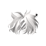 White Pierced Horn Hairstyle