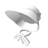 White Pilgrim Bonnet & Bow