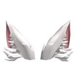 White Pointy Fluffy Ears