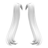 White Ponytail Hair Extension