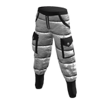 White Puffy Baggy Pants