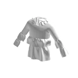White Ruffled Blouse
