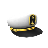 White Sailor Captain Hat
