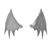 White Scalie Dragon Wings