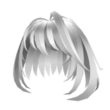 White Short Fluffy Anime Hair