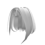 White short hair w/ thin bangs