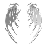 White Skeletal Wings