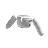 White Sleeve Tube Top with Black Tie Rings