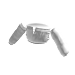 White Sleeve Tube Top with Silver Tie Rings