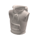 White Sleevless Hoodie