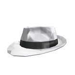 White Sparkle Time Fedora