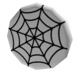 White Spider Web Badge