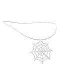 White Spider Web Necklace (3.0)