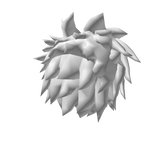 White Spiky Boy Hair