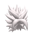 White Spiky Hair