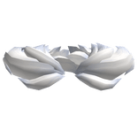 White Stylish Fur Trim