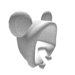 White Teddy Fur Pom Hood