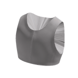 White Thrifted Y2K Crop Top