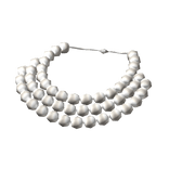 White Triple Pearl Choker