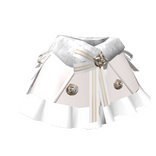 White Winter Ribbon Cape