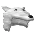 White Wolf Hat Hood Halloween