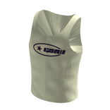 White Y2K GLXW Logo Tank Top