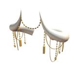 White/Gold Jewelled Horns of the Abyss