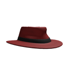 Wide Brim Fedora Red