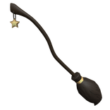 Witch Wizard Broom Black