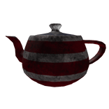 Worn Patriotic Teapot