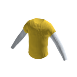 Wrinkled Long Sleeved T-Shirt (Yellow)