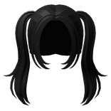 Cheap Preppy Pigtails (Black)