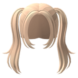 y2k Adorable Preppy Pigtails Blonde