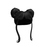 Y2k  Aesthetic Buns in Black