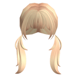 Y2K Anime Ponytails W/ Fringe ( Blonde)