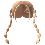 Y2K Bubble Princess Pigtails in blonde