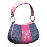 Y2k Butterfly Denim Pink Purse