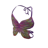 Y2K Butterfly Fantasy Top Rainbow Sequin